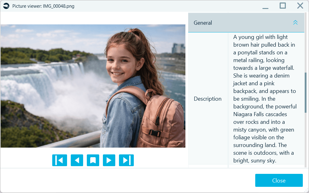 An example of a BelkaGPT description of a location in a picture