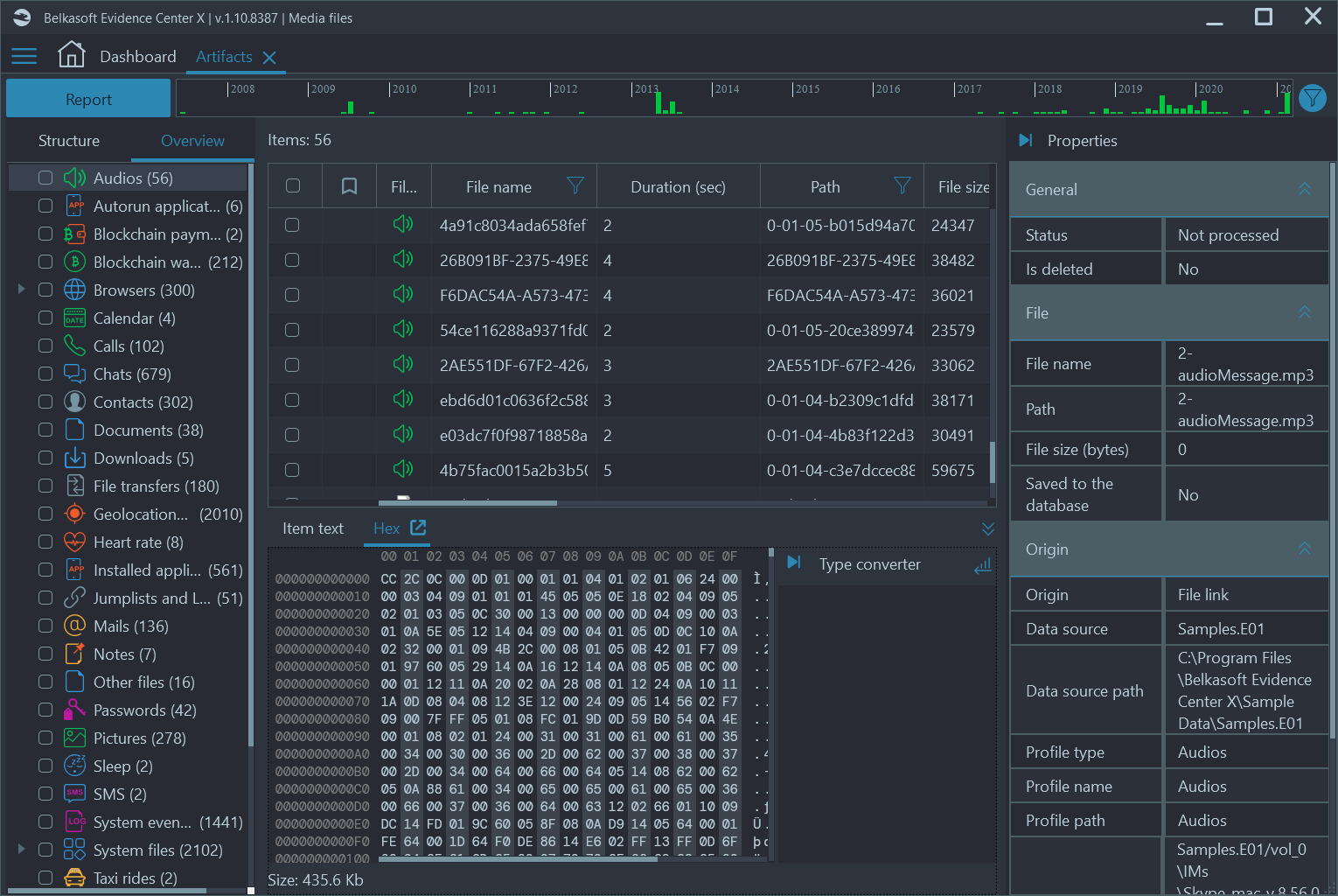 Media files forensics with Belkasoft X