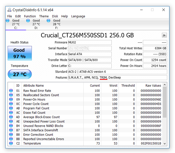 trim utility for ssd